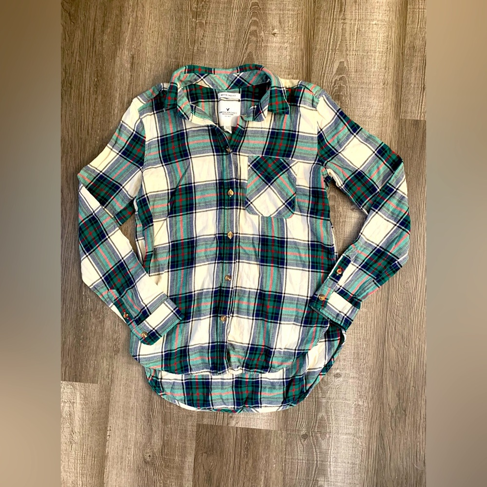American Eagle Plaid Flannel Shirt